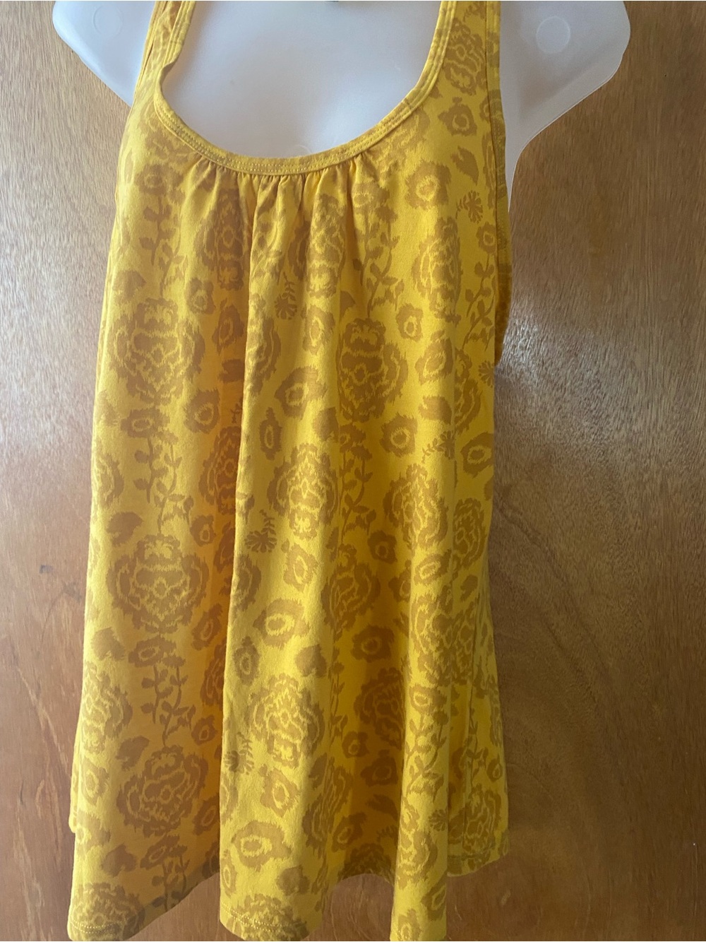 Dots Yellow Floral Jacquard Circle Skirt
